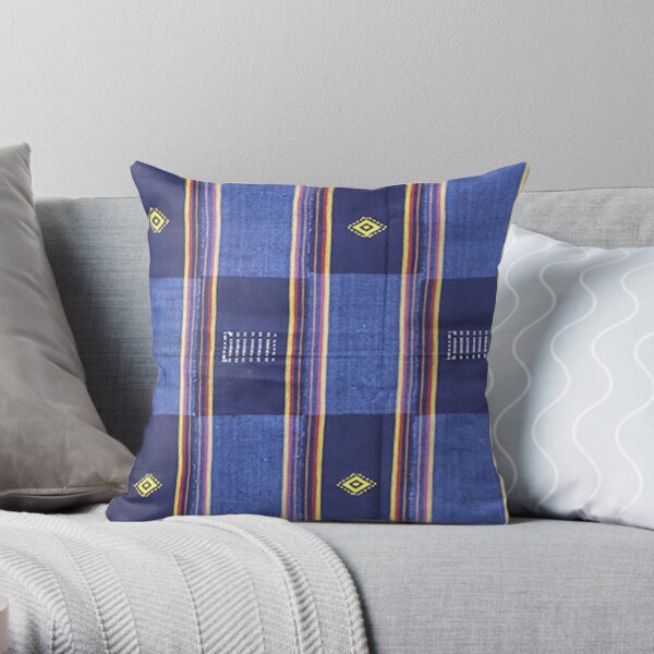 Senufo Woven Cloth 02 Throw Pillow