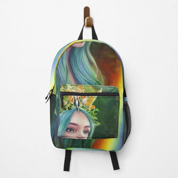 Item preview, Elven Princess Overlooking Rainbow Falls designed and sold by fairytailsaiart.