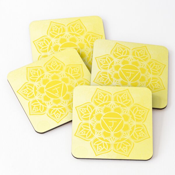 Item preview, Solar Plexus Chakra Yellow Mandala designed and sold by SoftCanBear.