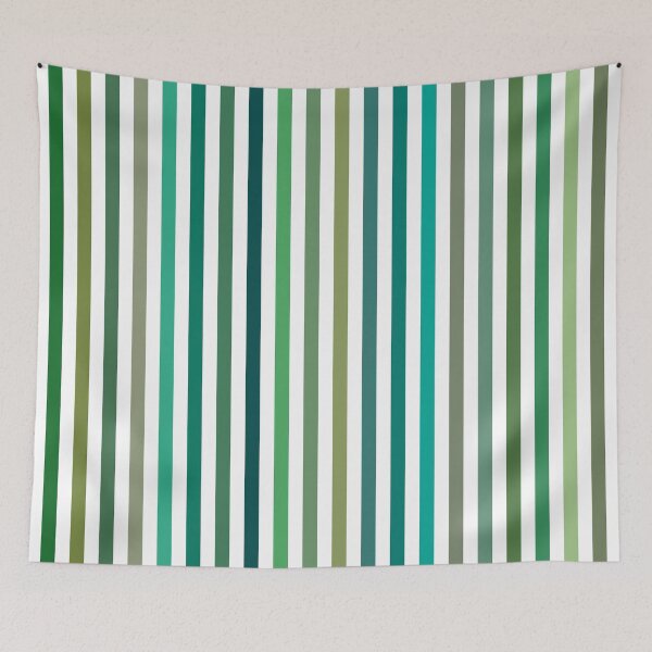 Item preview, Green And White Vertical Stripes designed and sold by MarkTees.
