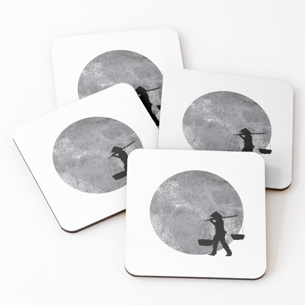 Item preview, Vendedores ambulantes de mujeres vietnamitas bajo la luz de la luna designed and sold by thewishdesigns.
