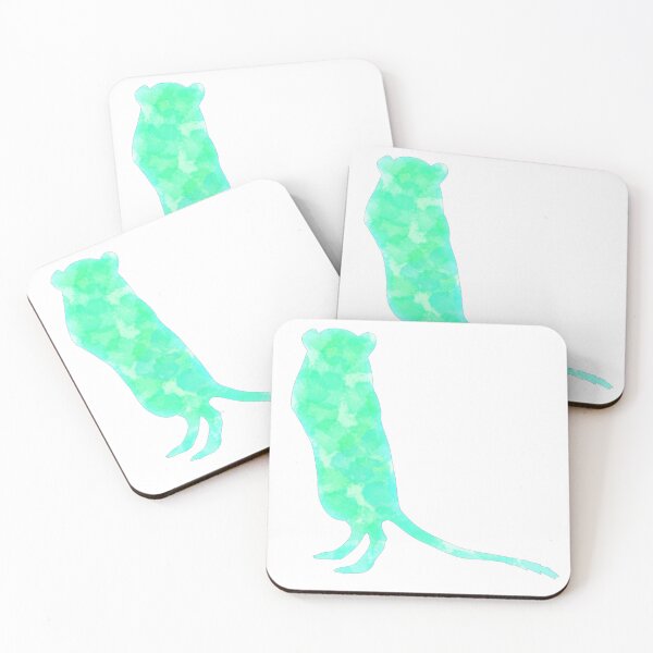Item preview, Cute green watercolour gerbil designed and sold by Becky-Marie.