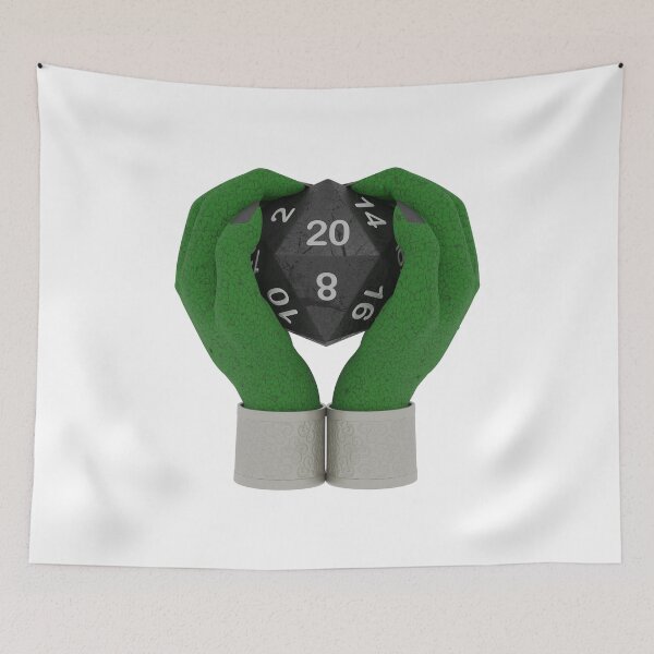 Item preview, D20 Love Heart Hands - fantasy hands - loving hands designed and sold by OffTheRock.