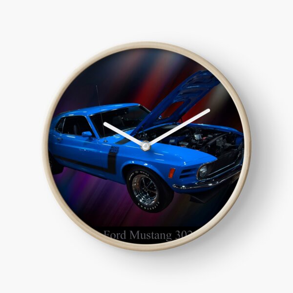 1970 Ford Boss 302 Mustang Clock