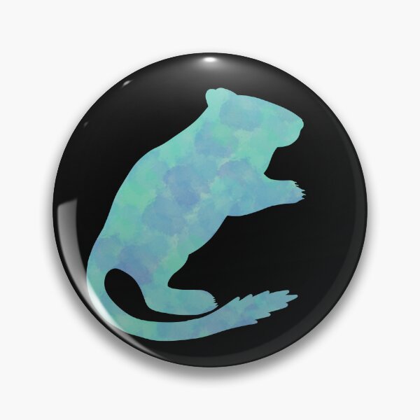 Item preview, Teal watercolour gerbil designed and sold by Becky-Marie.