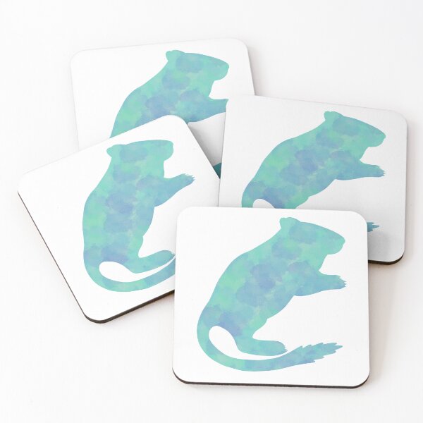 Item preview, Teal watercolour gerbil designed and sold by Becky-Marie.