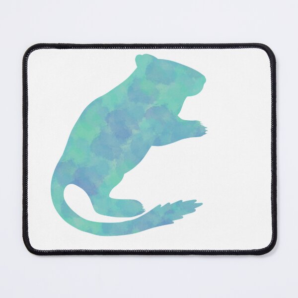 Item preview, Teal watercolour gerbil designed and sold by Becky-Marie.