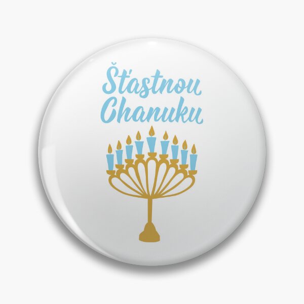 Artikelvorschau, Šťastnou Chanuku. Frohes Chanukka - tschechischer Text. Beschriftung. entworfen und verkauft von pidzam4e.