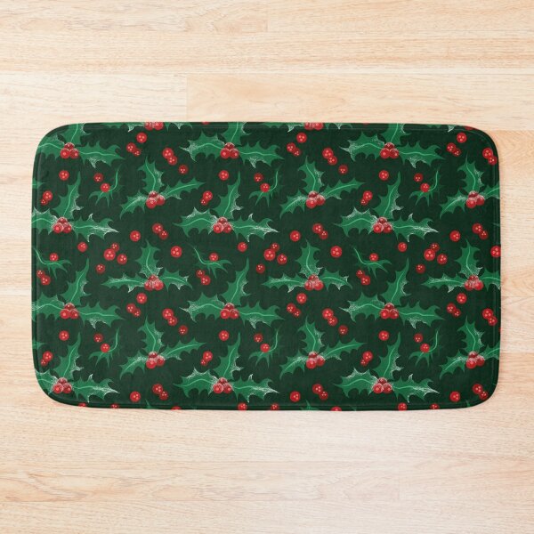 Item preview, Frosty Holly and Berries Pattern - Evergreen designed and sold by Daniel Bevis Design.