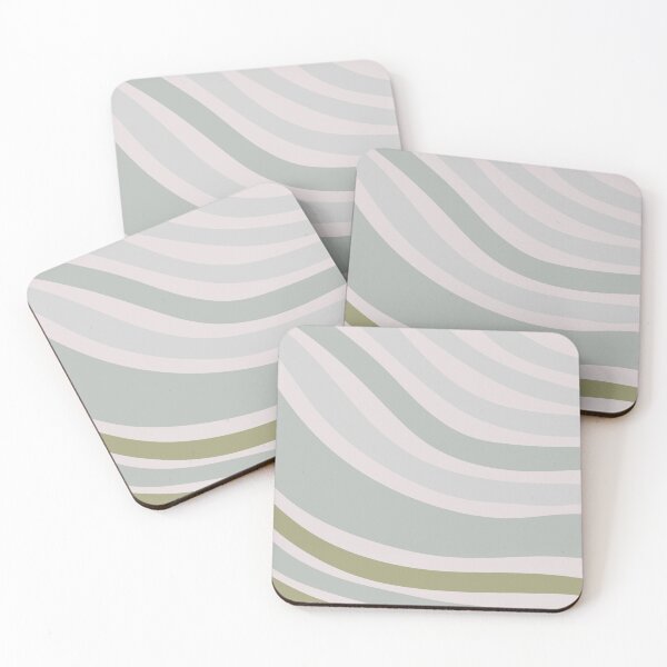 Item preview, Colorful Swirl Wavy Lines Maximalist Pattern Retro Style Cute Aesthetic Gray Teal designed and sold by scorpiolane.