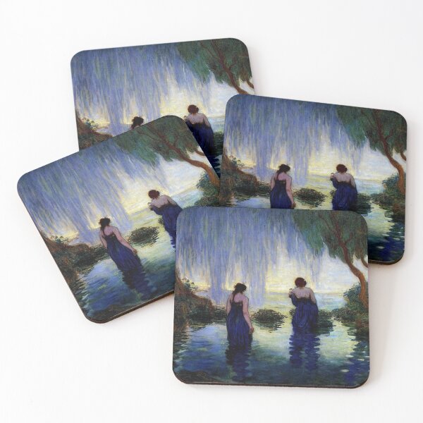Item preview, Morning Bath with the waterlilies in the style of Monet designed and sold by trajeado14.
