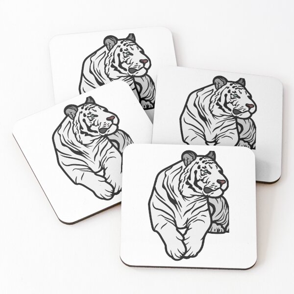 Item preview, White Tiger Chilling designed and sold by The Love Quill.