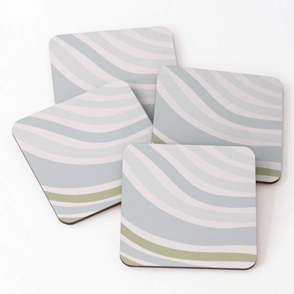 Item preview, Colorful Swirl Wavy Lines Maximalist Pattern Retro Style Cute Aesthetic Muted Teal designed and sold by scorpiolane.