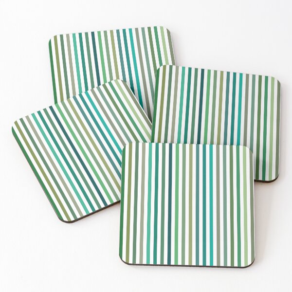 Item preview, Green And White Vertical Stripes designed and sold by MarkTees.