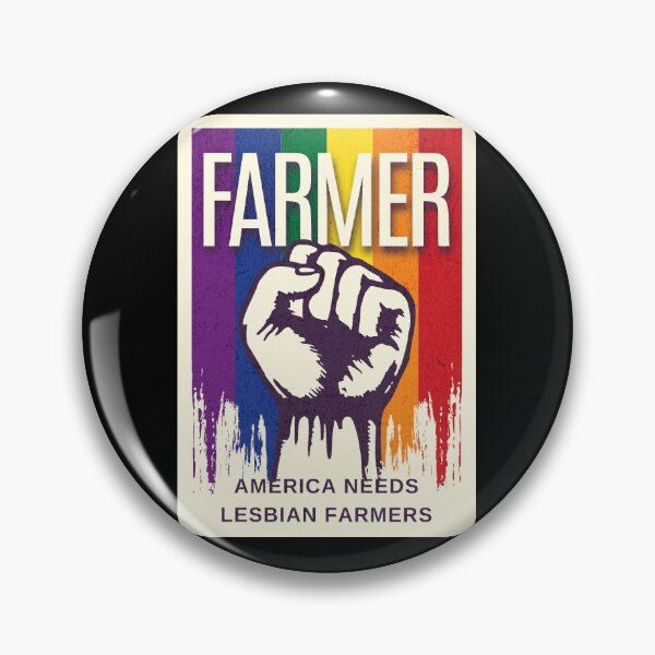 Item preview, America needs lesbian farmers designed and sold by Lees Tees.