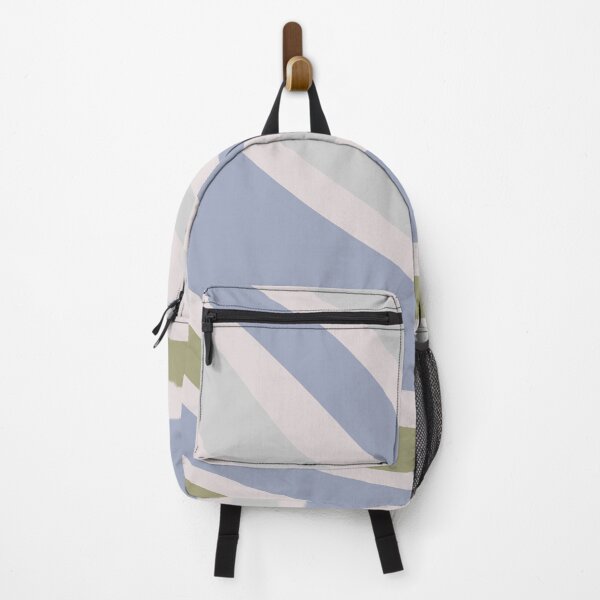 Item preview, Colorful Swirl Wavy Lines Maximalist Pattern Retro Style Cute Aesthetic Pigeon Blue designed and sold by scorpiolane.