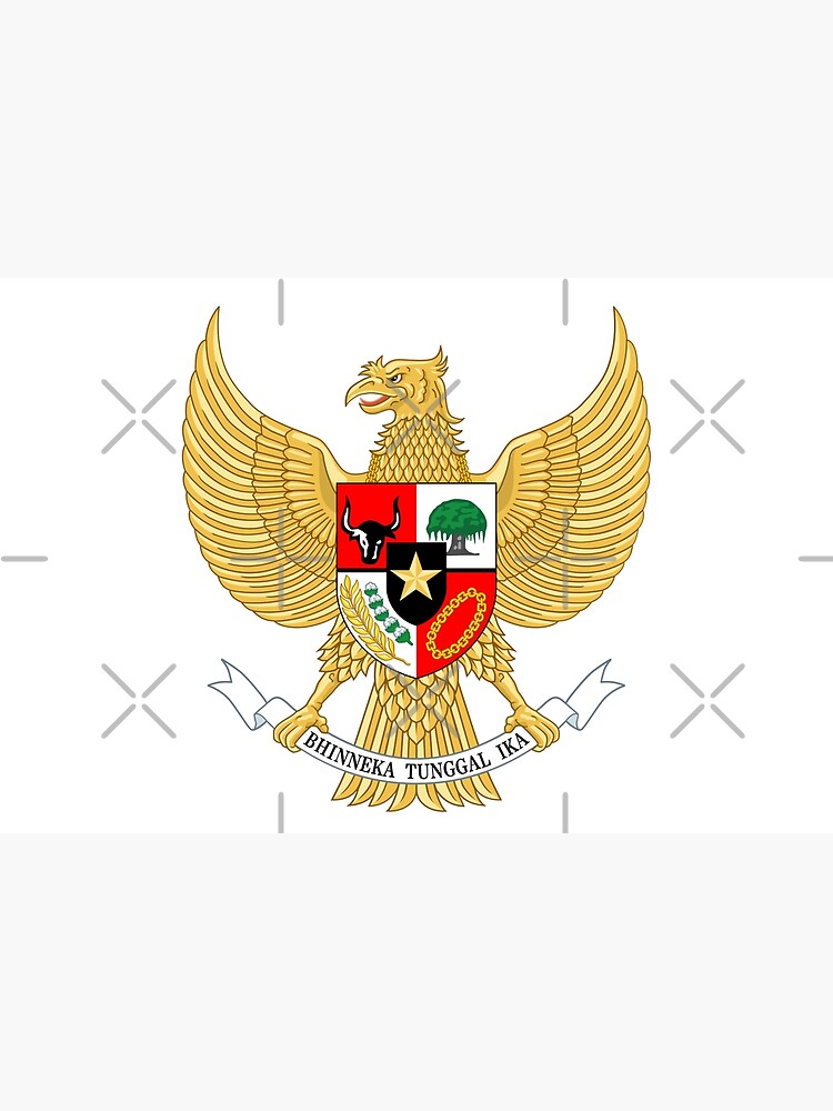 National Emblem Of Indonesia Garuda Pancasila Poster For Sale By Mo91