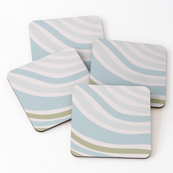 Item preview, Colorful Swirl Wavy Lines Maximalist Pattern Retro Style Cute Aesthetic Sky Blue designed and sold by scorpiolane.