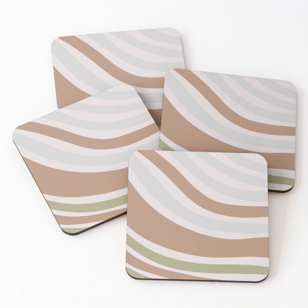 Item preview, Colorful Swirl Wavy Lines Maximalist Pattern Retro Style Cute Aesthetic Brown designed and sold by scorpiolane.