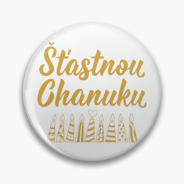 Artikelvorschau, Šťastnou Chanuku. Frohes Chanukka - tschechischer Text. Beschriftung. entworfen und verkauft von pidzam4e.