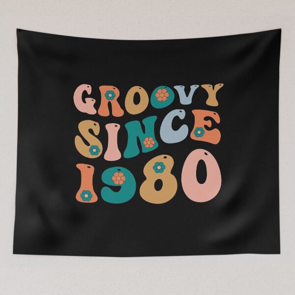 Aperçu de l'œuvre Groovy depuis 1980 | Fabriqué en 1980 | Anniversaire rétro 1980 | Rétro Groovy créée et vendue par AMINE  ★★★★★.