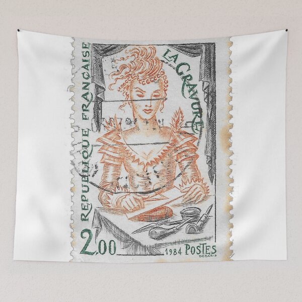 Item preview, La Gravure French Stamp 1984 designed and sold by yousufi.