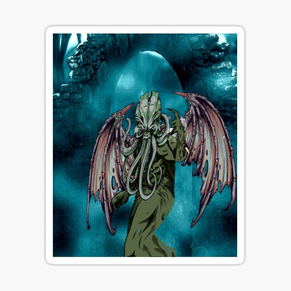The Great Old One Call of Cthulhu Mythos Lovecraft Horror Art Sticker