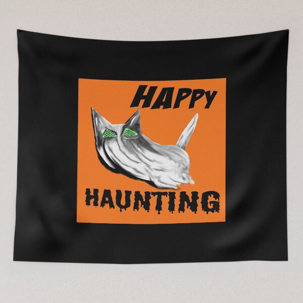 Item preview, Happy Haunting cat in sheet designed and sold by RemieJames.