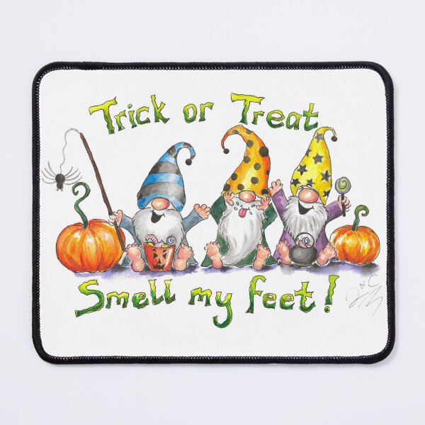 Item preview, Pumpkin Patch Gnomes (Smell my feet) designed and sold by Louisa Clamp.