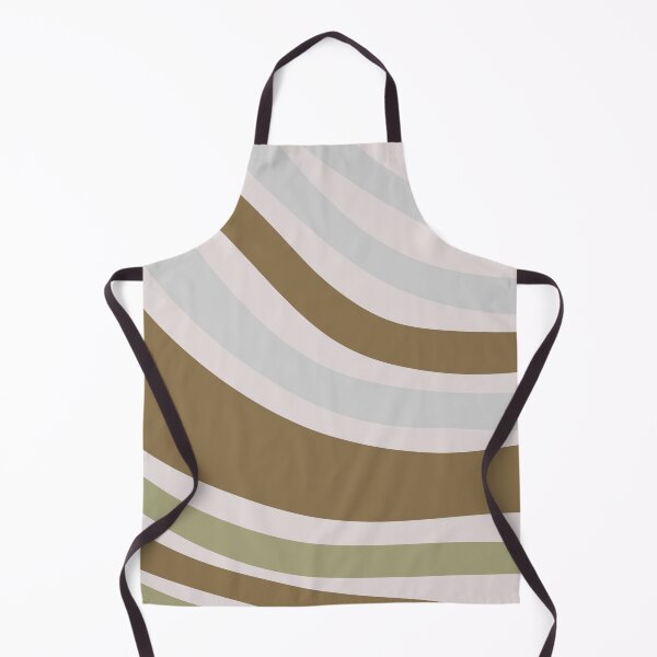 Item preview, Colorful Swirl Wavy Lines Maximalist Pattern Retro Style Cute Aesthetic Olive Brown designed and sold by scorpiolane.