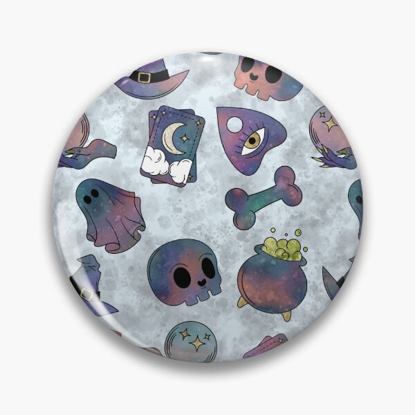 Item preview, Occult Instruments - Spooky Halloween Watercolor Seamless Pattern designed and sold by GenAumonier.