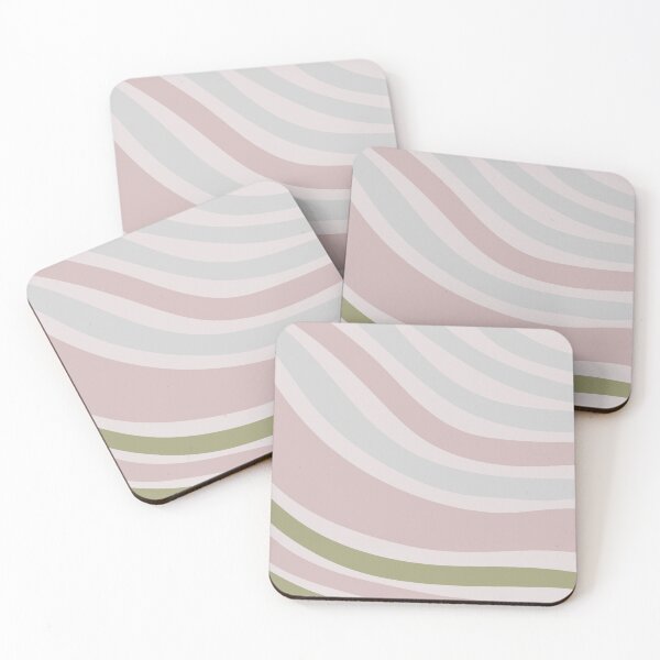 Item preview, Colorful Swirl Wavy Lines Maximalist Pattern Retro Style Cute Aesthetic Gray Pink designed and sold by scorpiolane.