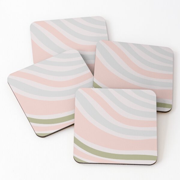 Item preview, Colorful Swirl Wavy Lines Maximalist Pattern Retro Style Cute Aesthetic Coral Pink designed and sold by scorpiolane.