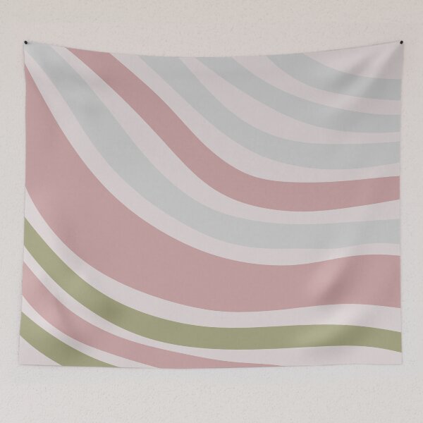 Item preview, Colorful Swirl Wavy Lines Maximalist Pattern Retro Style Cute Aesthetic Pink designed and sold by scorpiolane.
