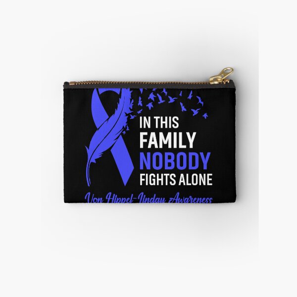 Item preview, In This Family Nobody Fights Alone Von Hippel-Lindau Awareness Feather Ribbon designed and sold by frechettee.