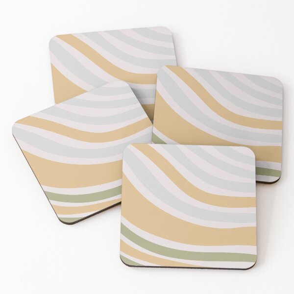 Item preview, Colorful Swirl Wavy Lines Maximalist Pattern Retro Style Cute Aesthetic Honey Yellow designed and sold by scorpiolane.