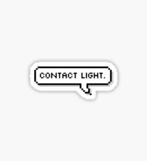 Erste Worte auf dem Mond gesprochen - Kontakt Licht Sticker
