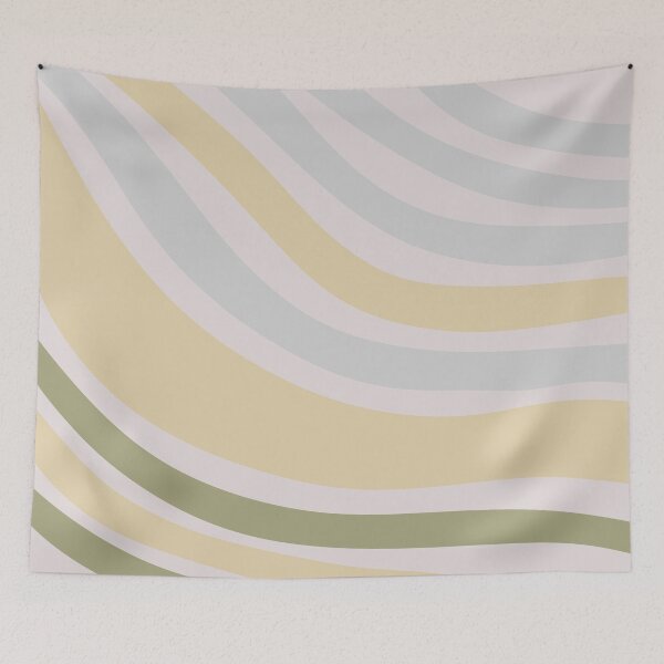 Item preview, Colorful Swirl Wavy Lines Maximalist Pattern Retro Style Cute Aesthetic Yellow designed and sold by scorpiolane.