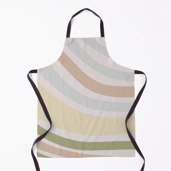 Item preview, Colorful Swirl Wavy Lines Maximalist Pattern Retro Style Cute Aesthetic Brown & Muted Yellow designed and sold by scorpiolane.