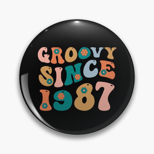 Item preview, Groovy Since 1987 | Made In 1987 | Retro 1987 Birthday | Retro Groovy designed and sold by AMINE  ★★★★★.