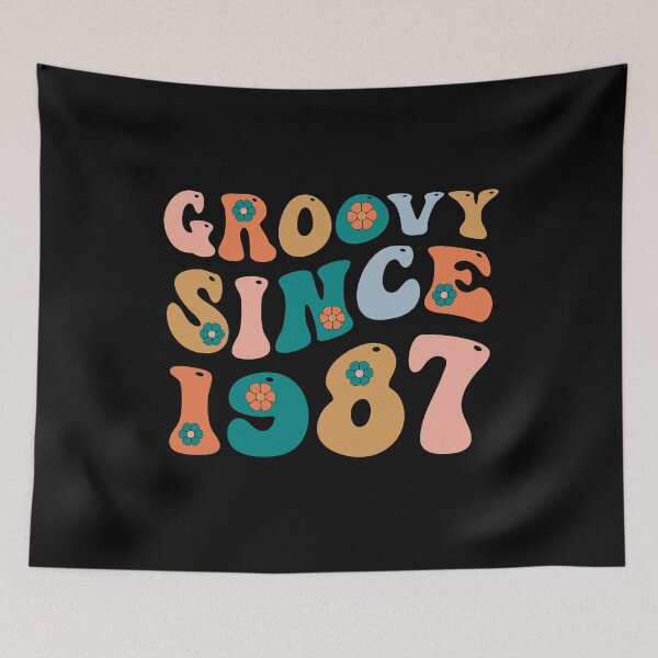 Item preview, Groovy Since 1987 | Made In 1987 | Retro 1987 Birthday | Retro Groovy designed and sold by AMINE  ★★★★★.