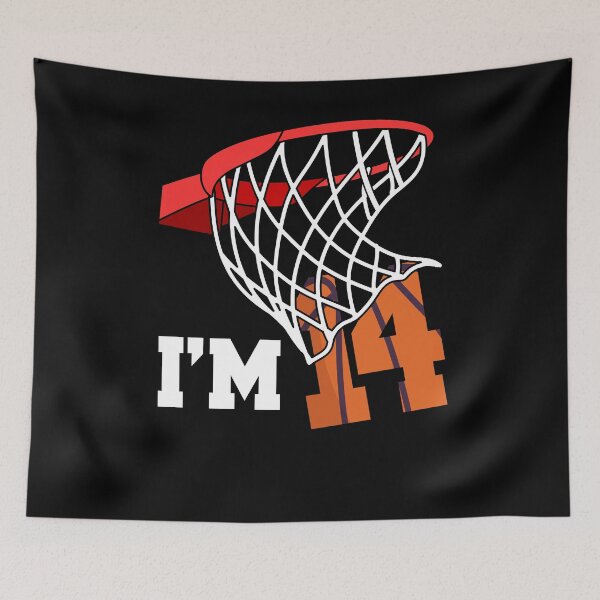 Item preview, I'm 14 Basketball 14th birthday basketball player designed and sold by Ibu83.