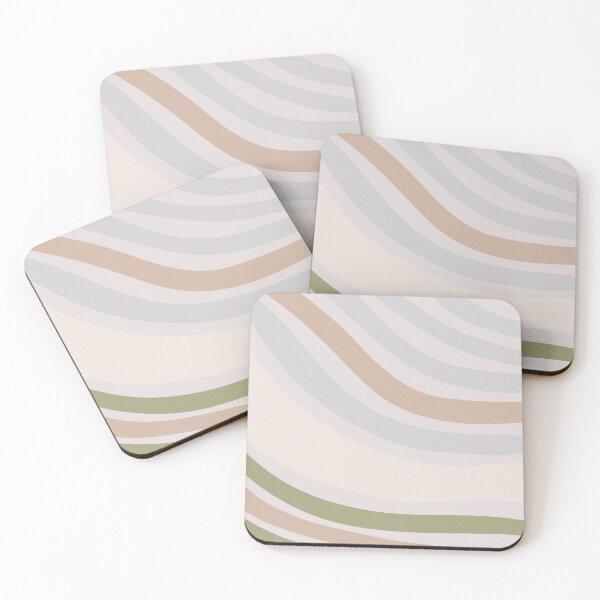 Item preview, Colorful Swirl Wavy Lines Maximalist Pattern Retro Style Cute Aesthetic Cream & Brown designed and sold by scorpiolane.