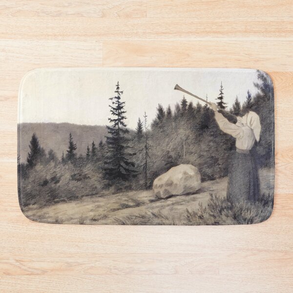 Item preview, Theodor Kittelsen Op under Fjeldet toner en Lur designed and sold by wetdryvac.