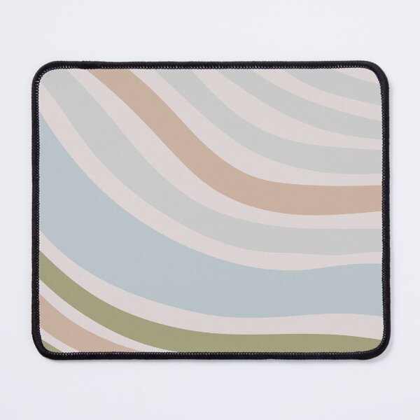 Item preview, Colorful Swirl Wavy Lines Maximalist Pattern Retro Style Cute Aesthetic Gray Blue & Brown designed and sold by scorpiolane.