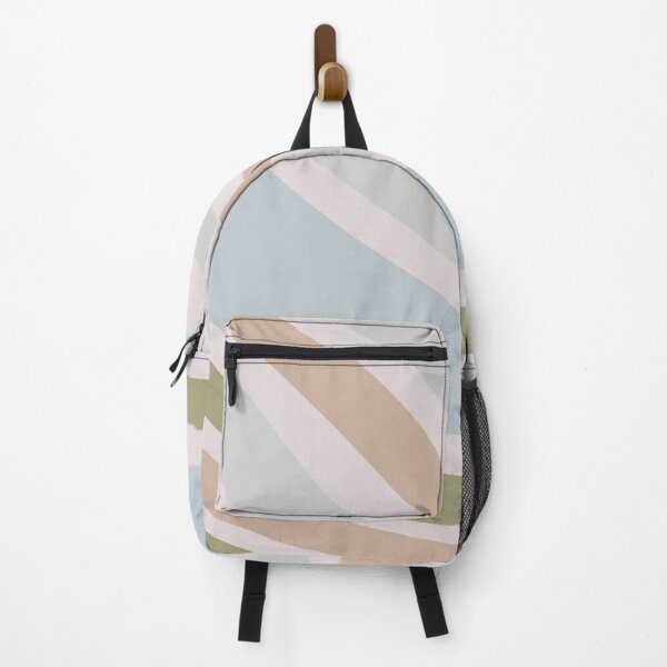 Item preview, Colorful Swirl Wavy Lines Maximalist Pattern Retro Style Cute Aesthetic Gray Blue & Brown designed and sold by scorpiolane.