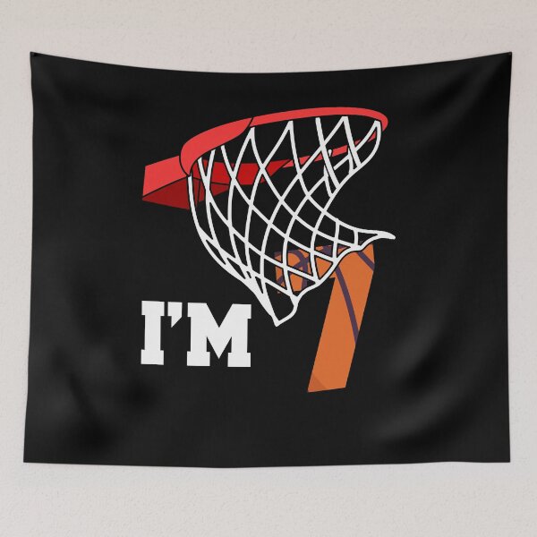 Item preview, I'm 7 Basketball 7th birthday basketball player designed and sold by Ibu83.