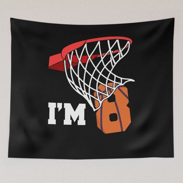 Item preview, I'm 8 Basketball 8th birthday basketball player designed and sold by Ibu83.