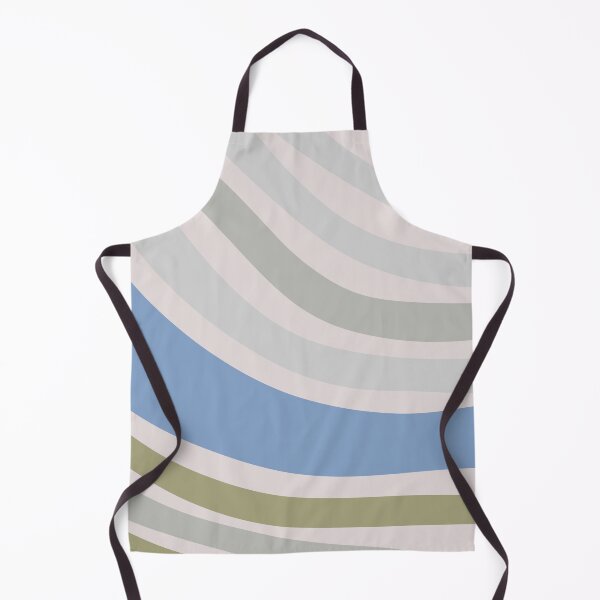 Item preview, Colorful Swirl Wavy Lines Maximalist Pattern Retro Style Cute Aesthetic Light & Dark Blue designed and sold by scorpiolane.