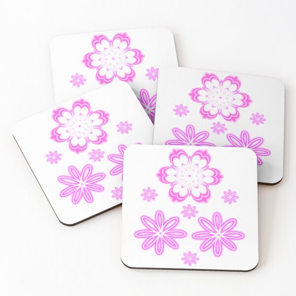 Item preview, Neon flower wallpaper designed and sold by The Love Quill.